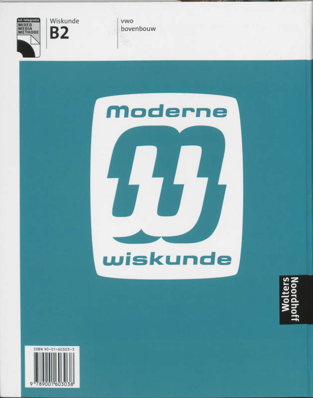Moderne wiskunde B2 vwo bovenbouw achterkant