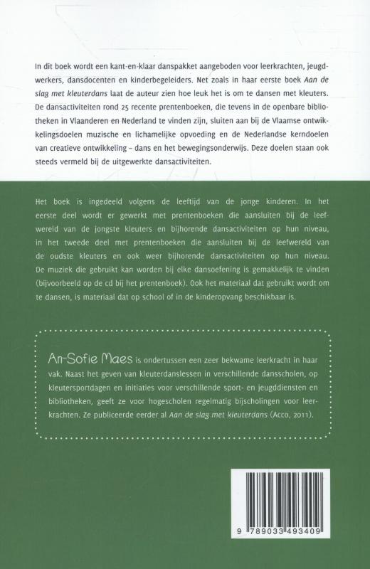 Kleuterdans met prentenboeken achterkant