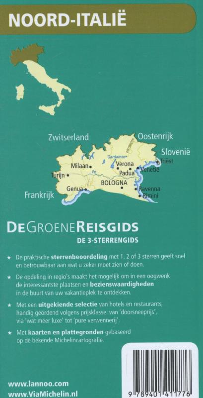 Noord-Italie / De Groene Reisgids achterkant