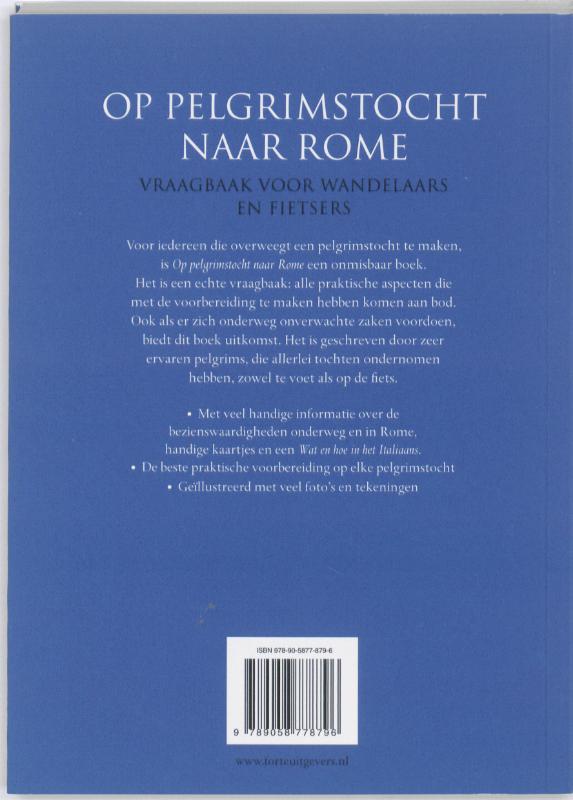 Op pelgrimstocht naar Rome achterkant