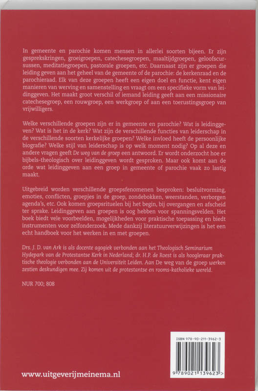 De weg van de groep De weg van de groep achterkant