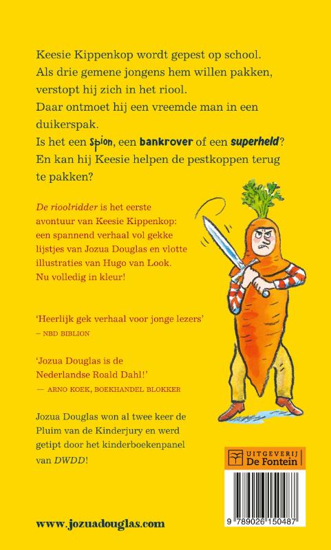 De rioolridder / Keesie Kippenkop / 1 achterkant