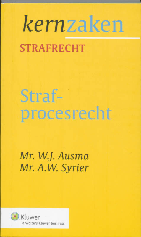 Strafprocesrecht / Kernzaken Strafrecht