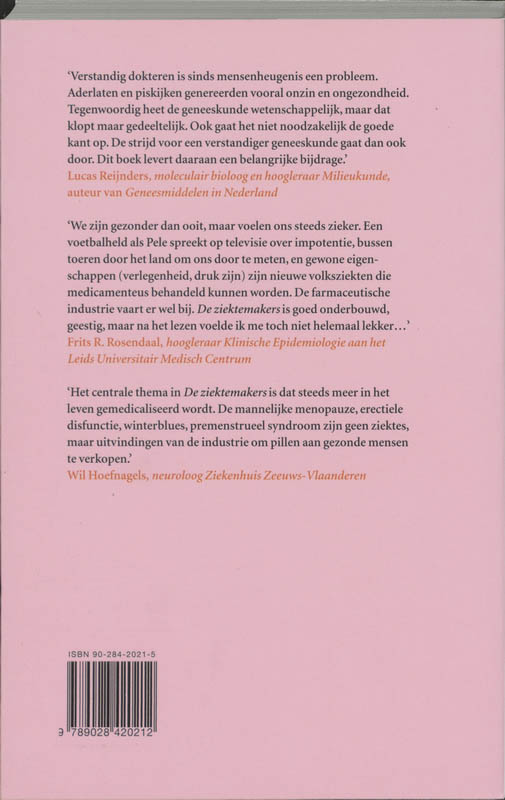 De ziektemakers Ziekmakers achterkant