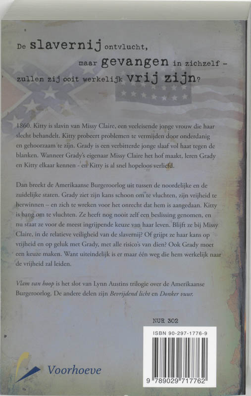 Vlam van hoop / Amerikaanse burgeroorlog-trilogie / 3 achterkant