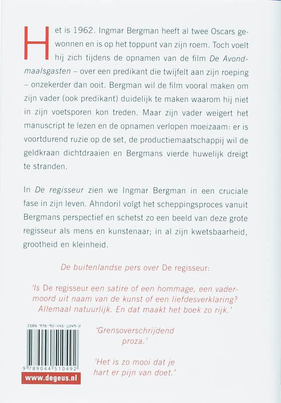 De regisseur achterkant