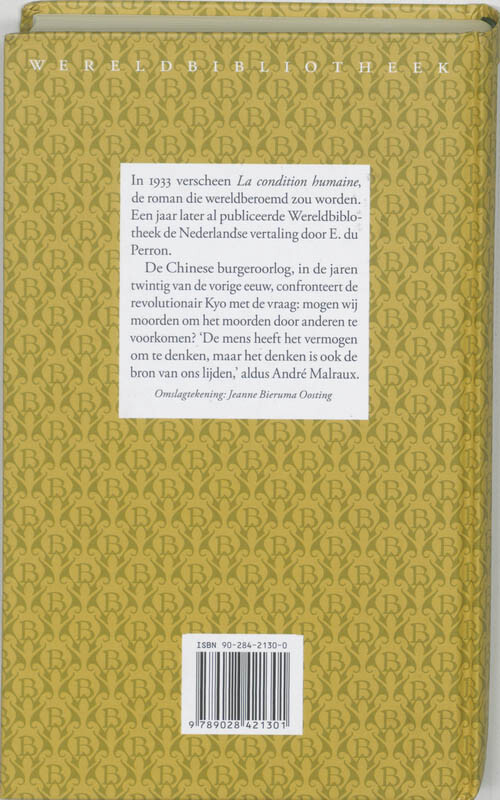 Het menselijk tekort / Wereldboeken / 8 achterkant