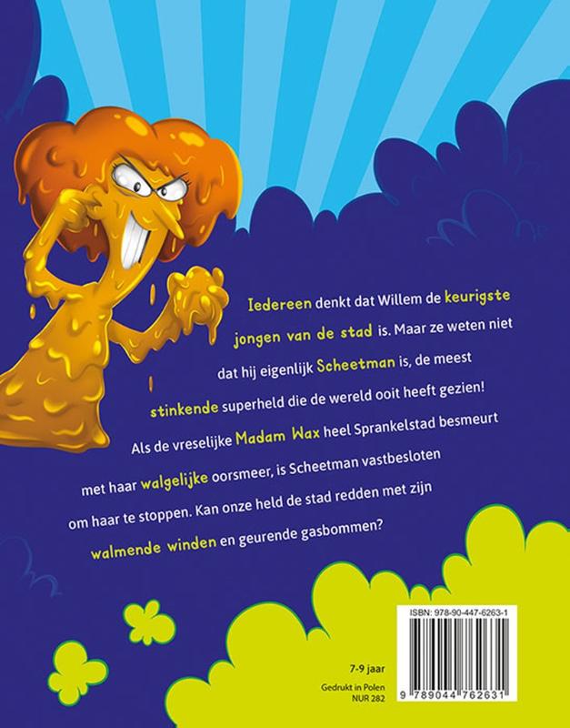 Het oorsmeer-monster / Scheetman lost het op! / 2 achterkant