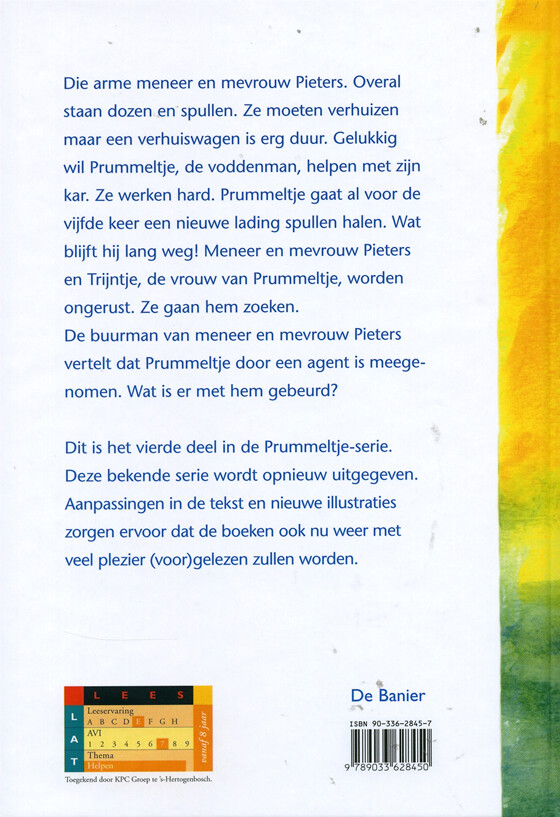PRUMMELTJE HELPT VERHUIZEN   Pr4 achterkant