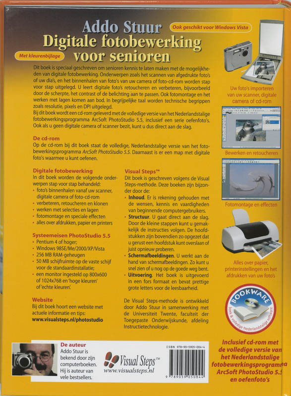 Digitale fotobewerking voor senioren Digitale fotobewerking voor senioren achterkant