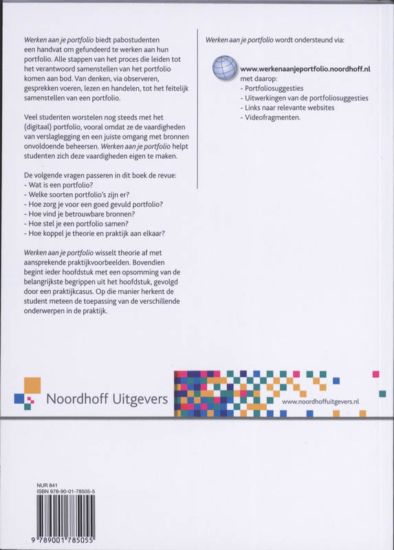 Werken aan je portfolio achterkant