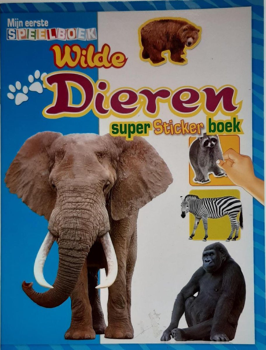 Wilde dieren super sticker boek.