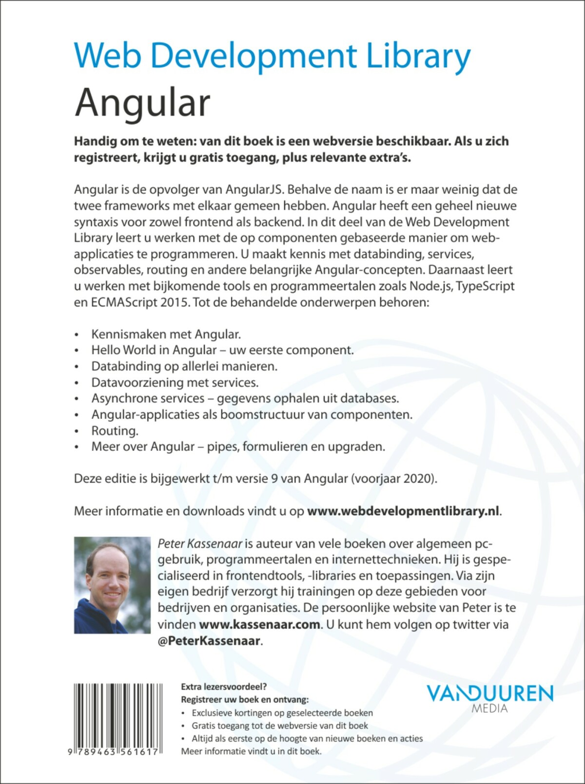 Angular / web development library achterkant