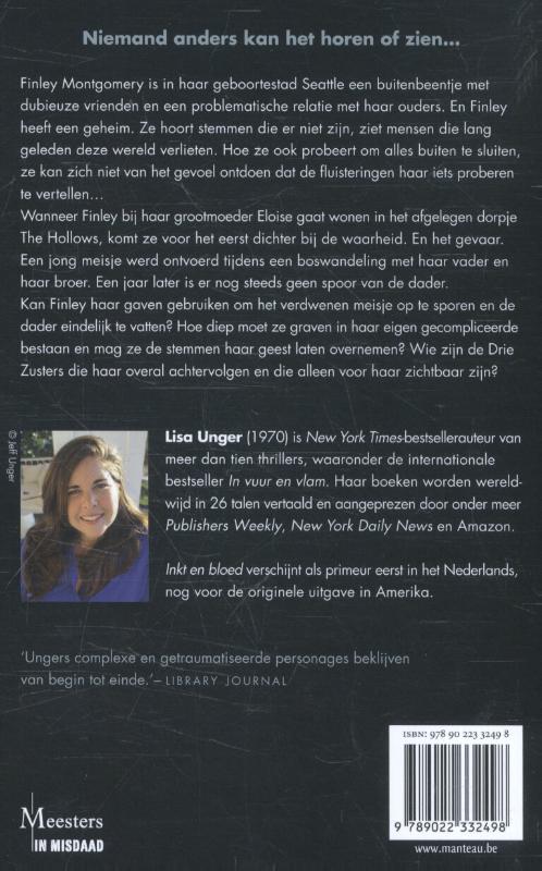 Inkt en bloed / Meesters in misdaad achterkant