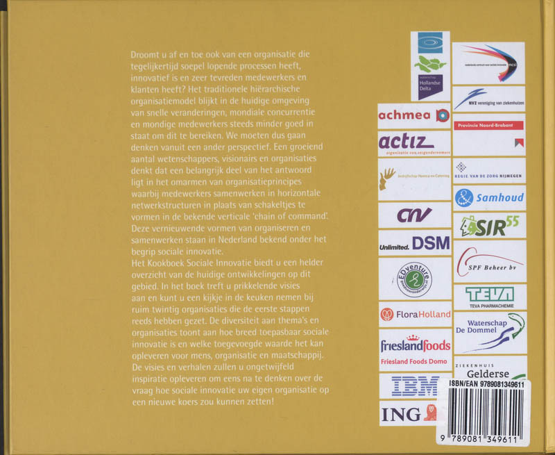 Kookboek Sociale Innovatie / Druk Nd Kookboek Sociale Innovatie / Druk Nd achterkant