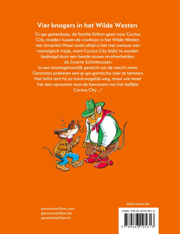 Vier knagers in het Wilde Westen / Geronimo Stilton achterkant