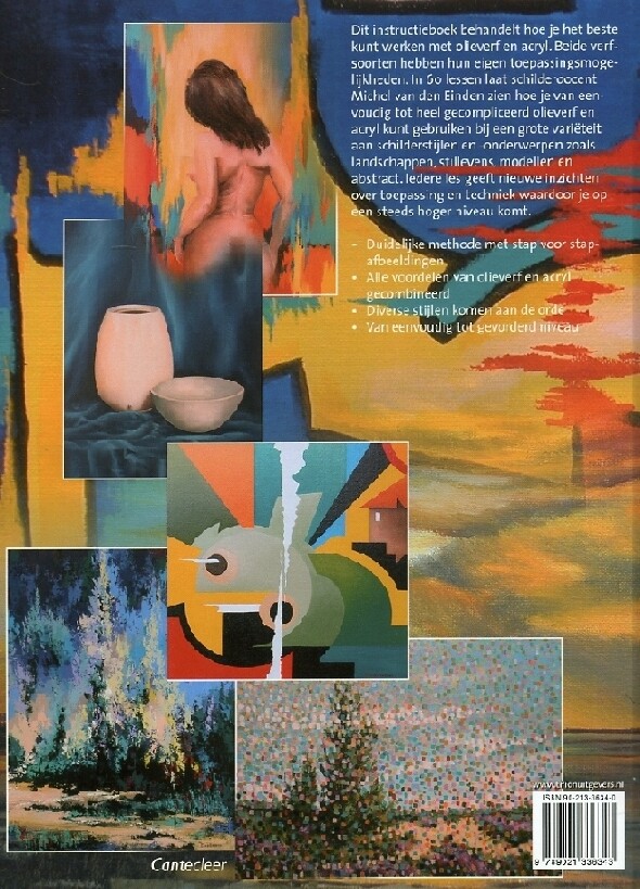Schilderen met olieverf en acryl achterkant