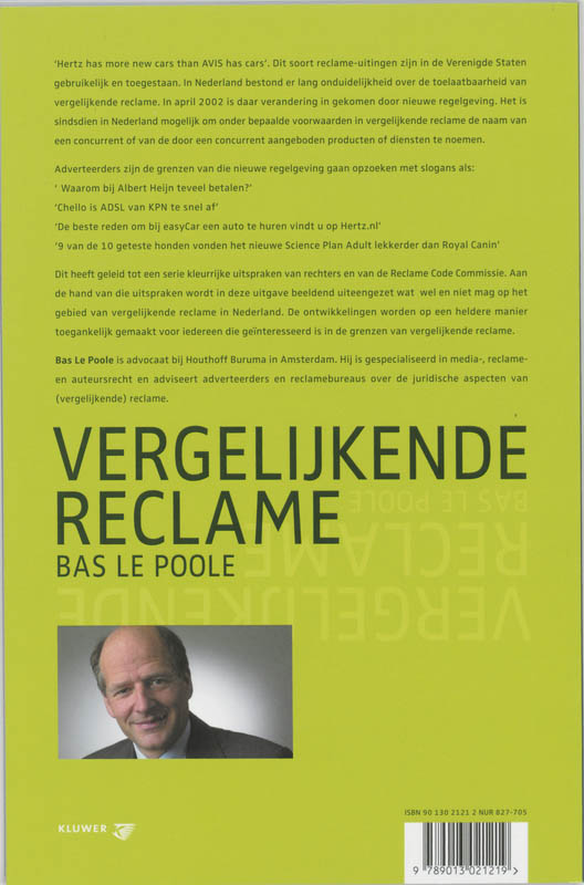 Vergelijkende reclame achterkant