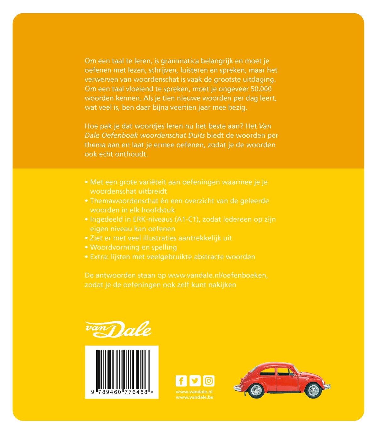 Van Dale oefenboek woordenschat Duits achterkant