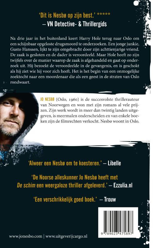 De schim / Harry Hole / 9 achterkant