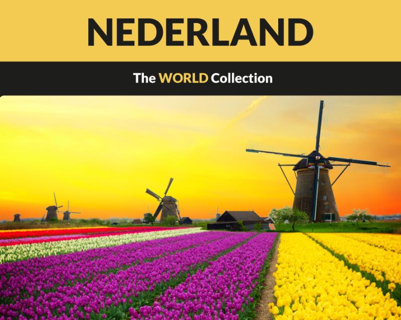 Nederland - Water, polders en tulpen