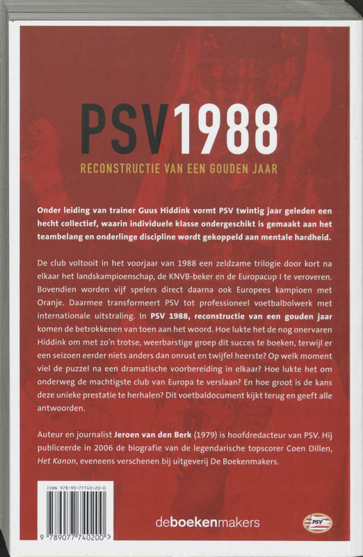 PSV 1988 achterkant