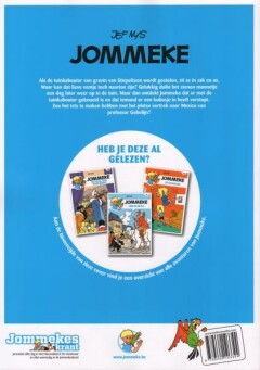 De verdwenen Tuinkabouter / Jommeke strip / 204 achterkant