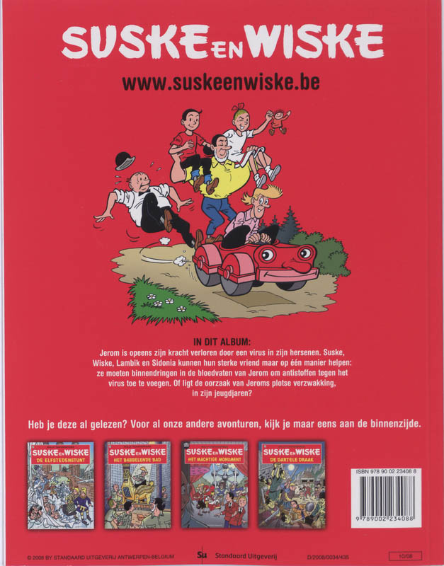 Suske en Wiske 238 - De slimme slapjanus achterkant
