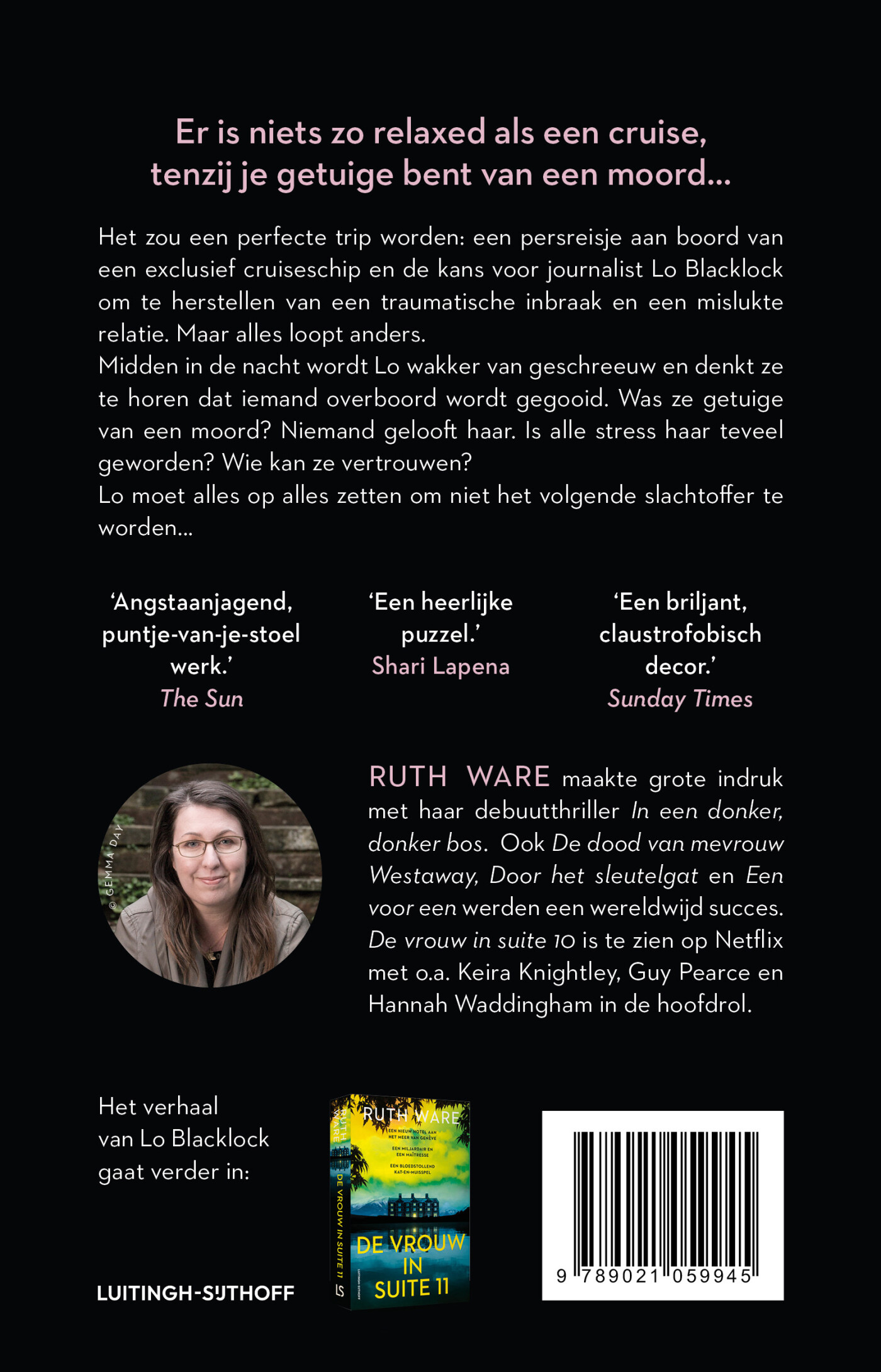 The Woman in Cabin 10 achterkant