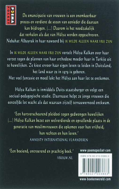 Ik wilde alleen maar vrij zijn achterkant