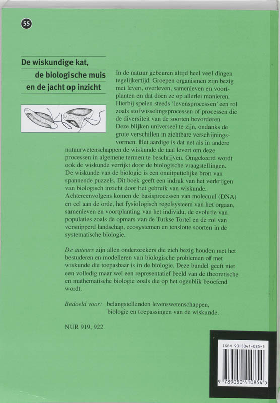 De wiskundige kat, de biologische muis en de jacht op inzicht achterkant