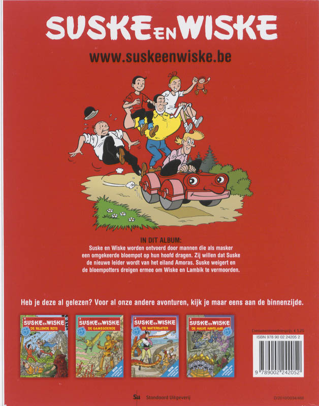 De stalen bloempot / Suske en Wiske / 145 achterkant