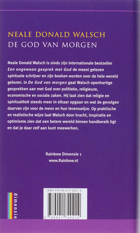 De God Van Morgen achterkant