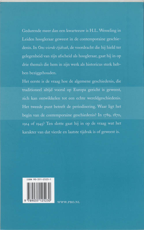Ons vierde tijdperk achterkant