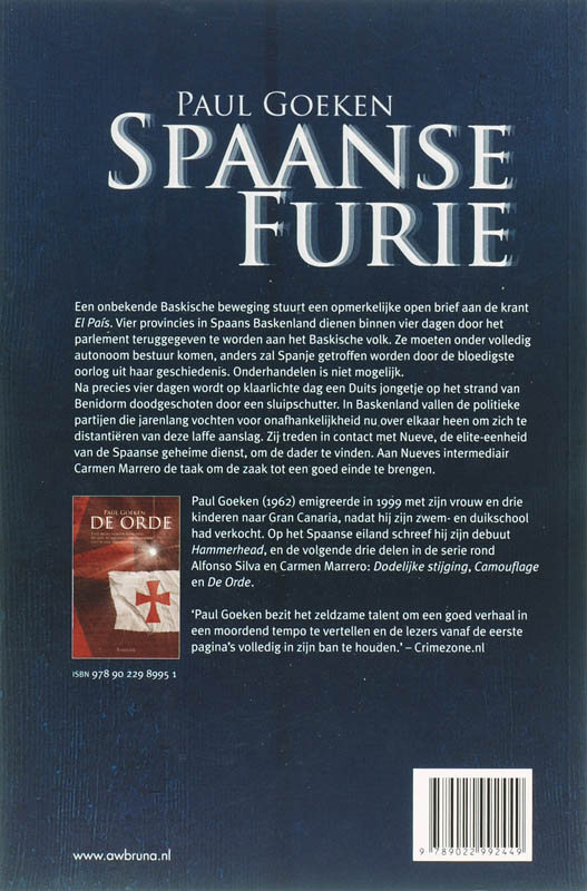 Spaanse Furie achterkant