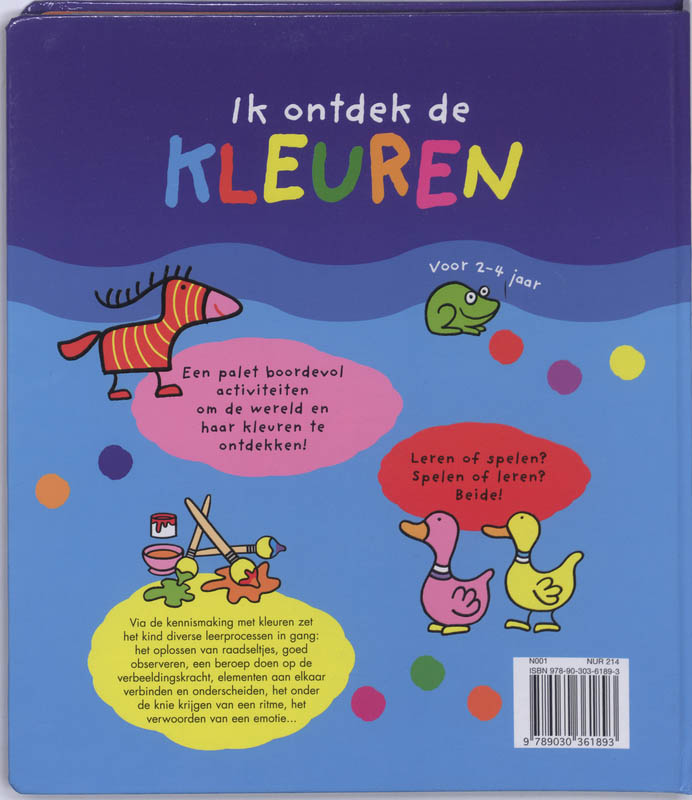 Ik Ontdek De Kleuren achterkant