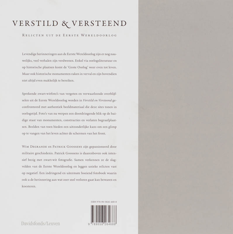 Verstild En Versteend = Weathered Witness achterkant