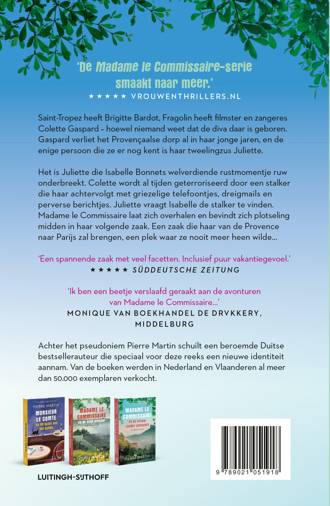 Madame le Commissaire en de panische diva / Madame le Commissaire / 8 achterkant