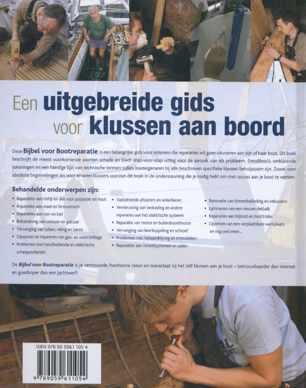 Bijbel voor bootreparatie achterkant