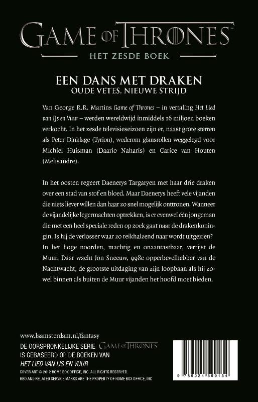 Een dans met draken - Oude vetes, nieuwe strijd / Game of Thrones / 6 achterkant