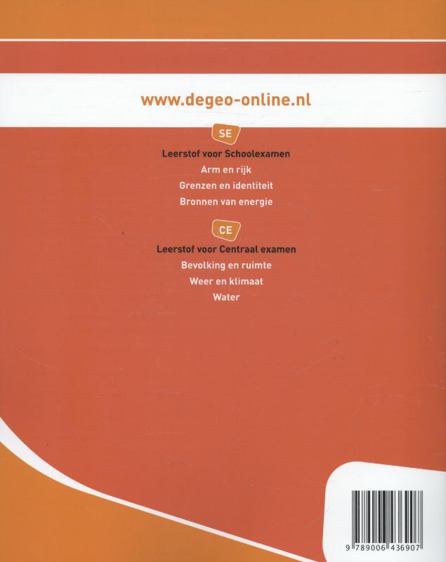 De Geo Lesboek SE 3/4 vmbo-kgt Grenzen en identiteit Identiteit achterkant