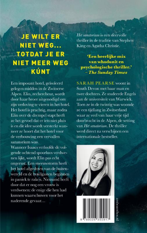 Het sanatorium / Elin Warner / 1 Het sanatorium / Elin Warner / 1 achterkant