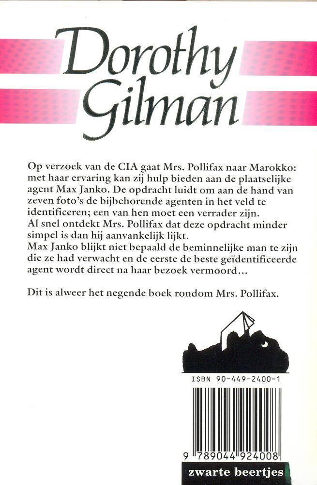 Mrs. Pollifax en de dansende derwisj / Mrs. Pollifax achterkant