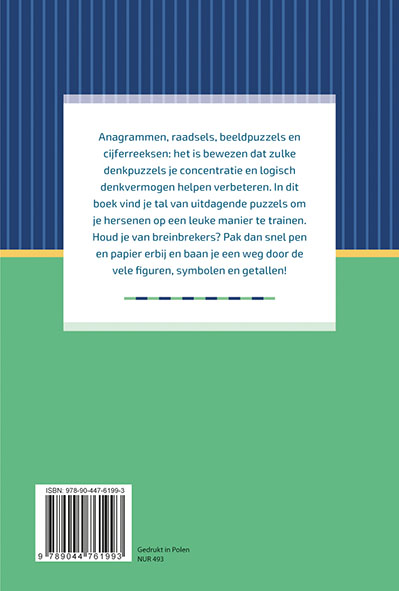 Train your brain! IQ Puzzels Train your brain! IQ Puzzels achterkant