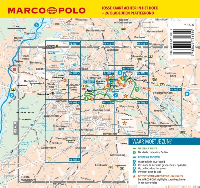 Marco Polo NL Reisgids Berlijn / Marco Polo NL gids achterkant