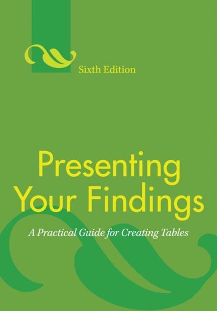 Presenting Your Findings