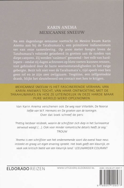 Mexicaanse sneeuw / Eldorado achterkant