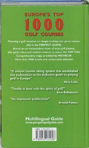 GOLF GUIDE PEUGEOT 2008 / 2009 ( DIFFUSION MICHELIN ) / POCKET/POCHE MICHELIN achterkant