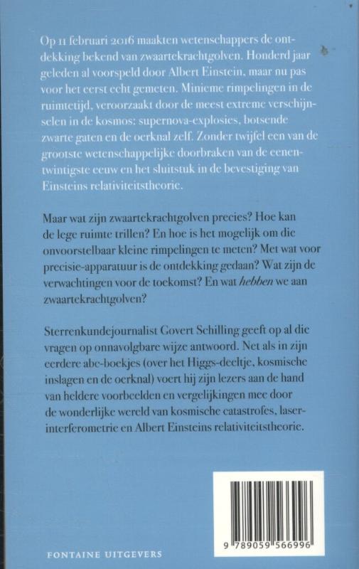 Einsteins gelijk. Een abc van zwaartekrachtgolven achterkant