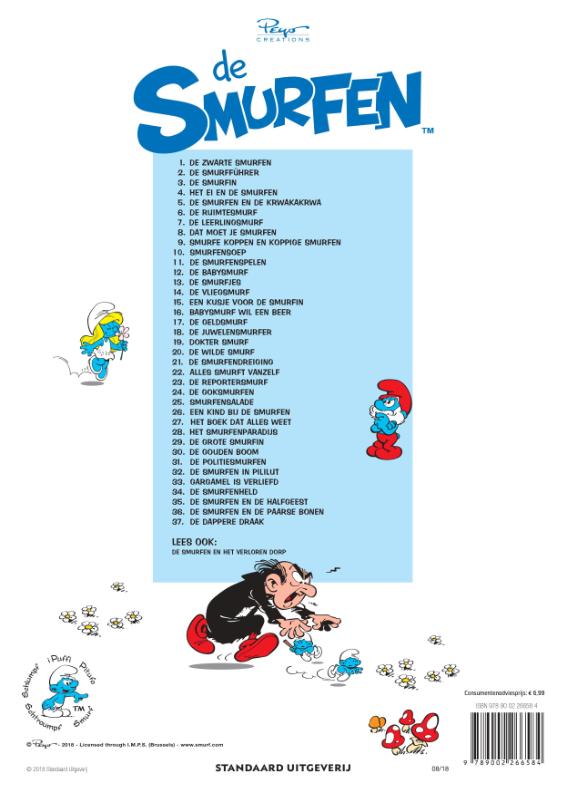 De dappere draak / De Smurfen / 37 achterkant